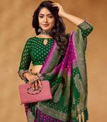Green Rapier Pure Georgette Saree