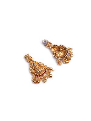 Gold plated sleek classy peacock chowker necklae set 2