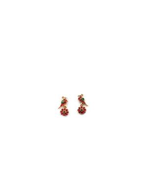 Gold plated tripuati temple chowker set 4