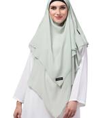 Nazneen Triangle tow layers tie at back Ready to wear Hijab cum Naqab