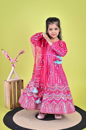 Pink  Anarkali