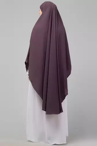 Nazneen Ready to Wear tie at back  with Naqab instant Khimer Prayer hijab For Hajj and Umrah