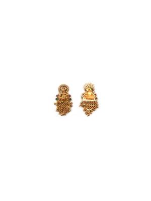 Exquisite white hydra beads laxmi temple necklace set 5