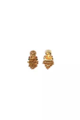 Exquisite white hydra beads laxmi temple necklace set