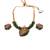 Luxurious temple radha krishna white hydra necklace set