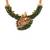 Luxurious temple radha krishna white hydra necklace set