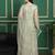 Stylee lifestyle pista green net embroidered gown style