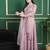 Stylee lifestyle pink net embroidered gown style