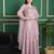Stylee lifestyle pink net embroidered gown style
