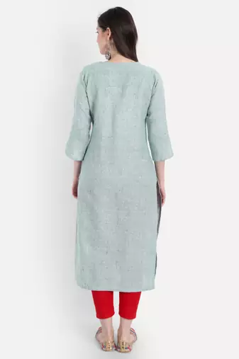 SEA GREEN Embroiered Kurti