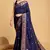 Blue Classical Looks Woven Silk Partywear Saree