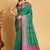 Weaving Jacquard Meenakari Sea Green Patola Silk Ethnic Festive Saree