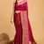 Pink Double Zari Woven Ethnic Soft Silk Blend Saree For Party Looks