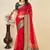 Ethnic Red Traditional Kota Doriya c Festive Wear Saree
