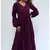 Purple colour classy silk long kurti for smart festive looks