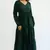 Green colour classy silk long kurti for smart festive looks