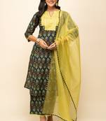 Black colour beautiful girlish style partywear ethnic dress