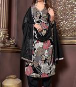 Grey colour trendy partywear rayon fabric ethnic girlish dress