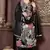 Grey colour trendy partywear rayon fabric ethnic girlish dress