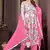 Girlish off white with pink colour trendy partywear dress for festive looks