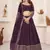Fancified Purple Sequins Georgette Reception Wear Lehenga Choli