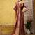 Silk Land Peach Digital Print Tusser Soft Silk Blend Saree With Unstitched Blouse Piece