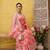 Silk Land Peach Woven Design Cotton Saree With Unstitched Blouse Piece