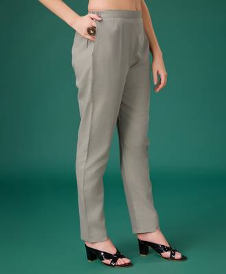  grey linen floral print causal co-ord set 4