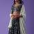 Captivating Blue Sequins Georgette Designer Lehenga Choli