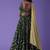 Fabulous Green Sequins Georgette Lehenga Choli With Dupatta