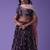 Ravishing Purple Sequins Georgette Reception Wear Lehenga Choli