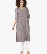 Grey silk Kurti