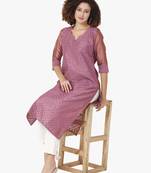 Pink Silk kurti
