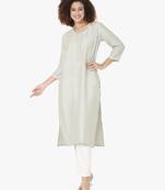 White viscose Kurti