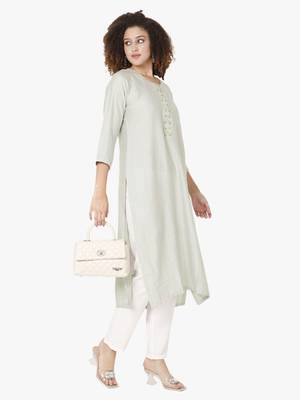 White viscose Kurti 2