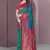 Green with pink original meenakari paithani silk zari woven saree