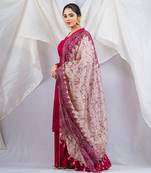 Pink cotton silk kurta set