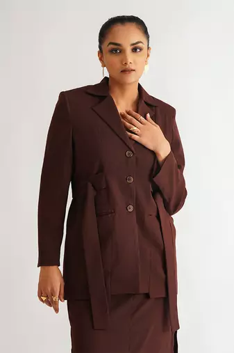 Wine moss crepe tops