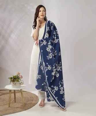 White embroidered straight kurta set 1