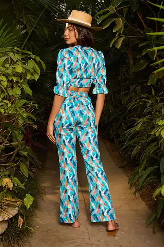 Blue cotton co-ord-set