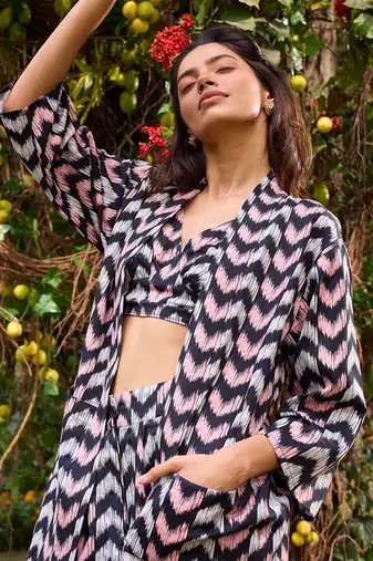 Multicolor cotton co-ord-set