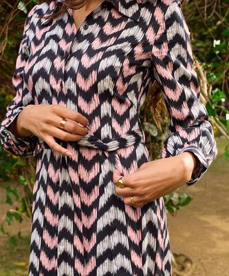 Multicolor cotton midi dress 3