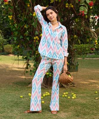Multicolor cotton co-ord-set 1