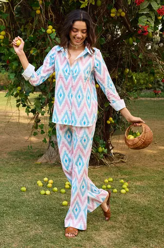 Multicolor cotton co-ord-set