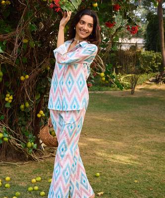 Multicolor cotton co-ord-set 3