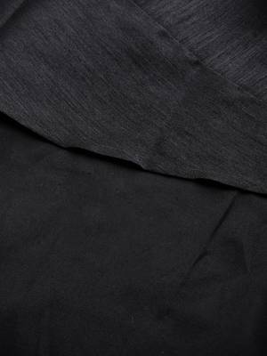 Black plain faux silk salwar 6