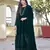 Dark green color georgette embroidered salwar kameez