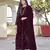 Dark wine color georgette embroidered salwar kameez