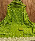 GREN silk_blend embroidered dressmaterials Unstitched Salwar Suit