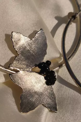 Two petal hoops earrings
